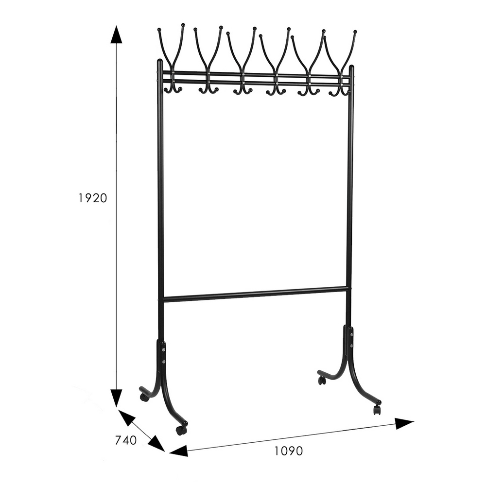 Вешалка м 11 на колесах