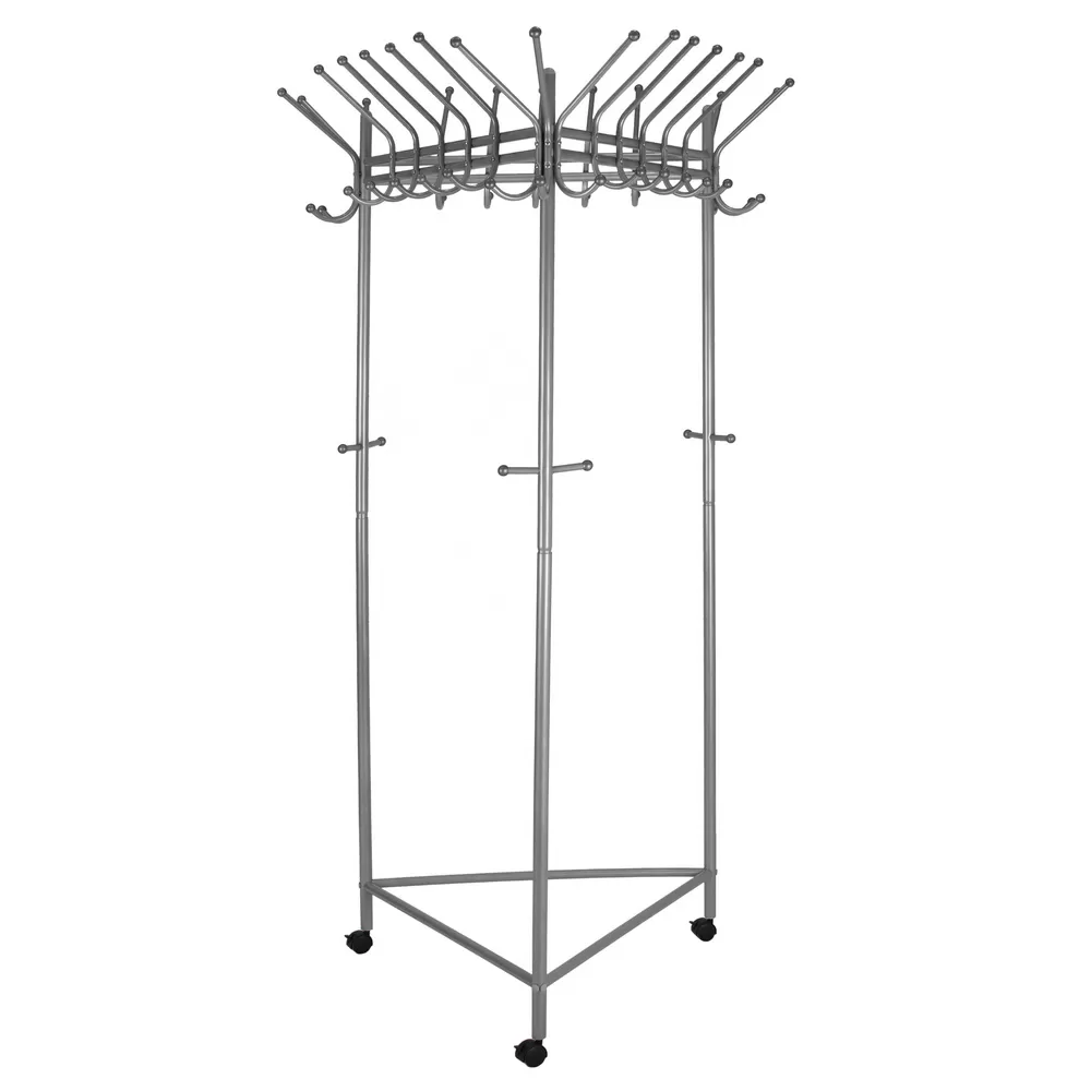 Вешалка напольная на колесах Пико 21 металлик_a